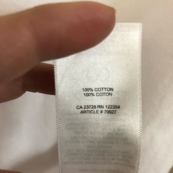 ARITZIA White Thank You Short Sleeve Tshirt / Sz 1X - Picture 5 of 7